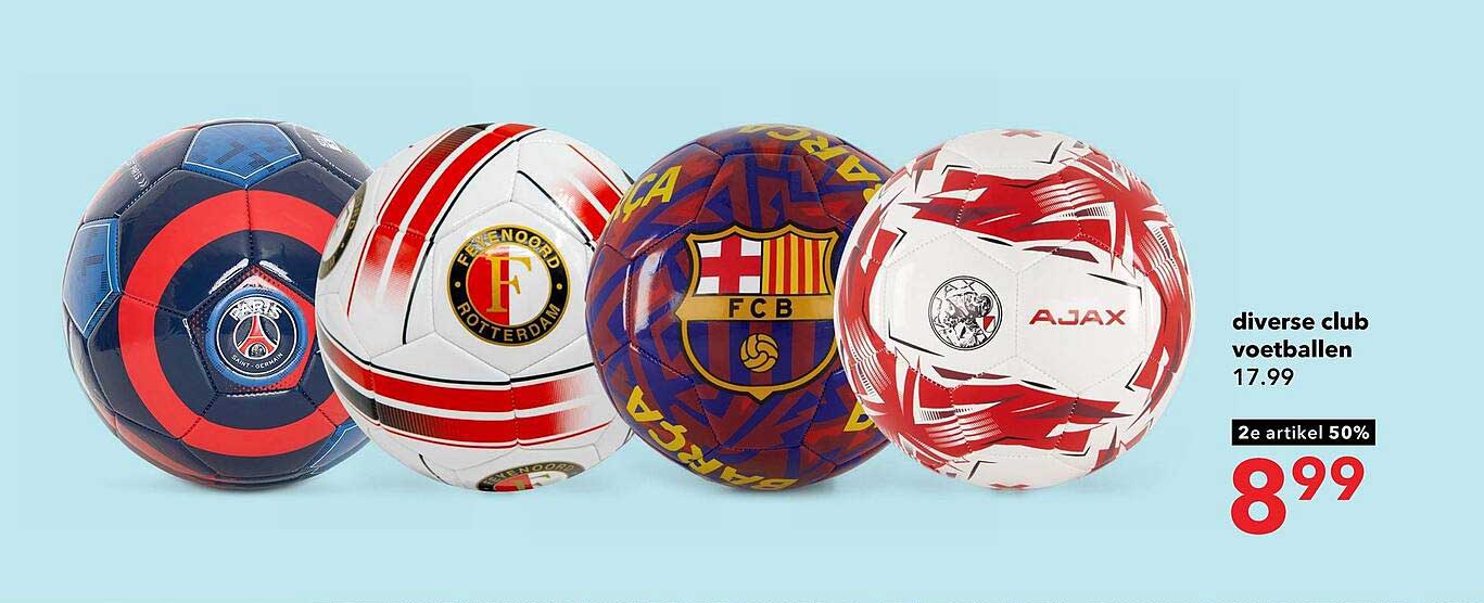 diverse club voetballen 2e artikel 50%