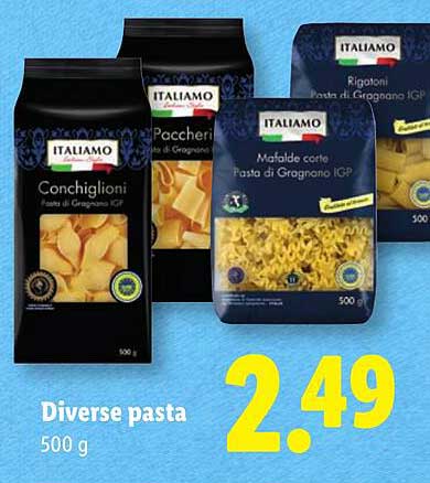 Diverse pasta 500 g