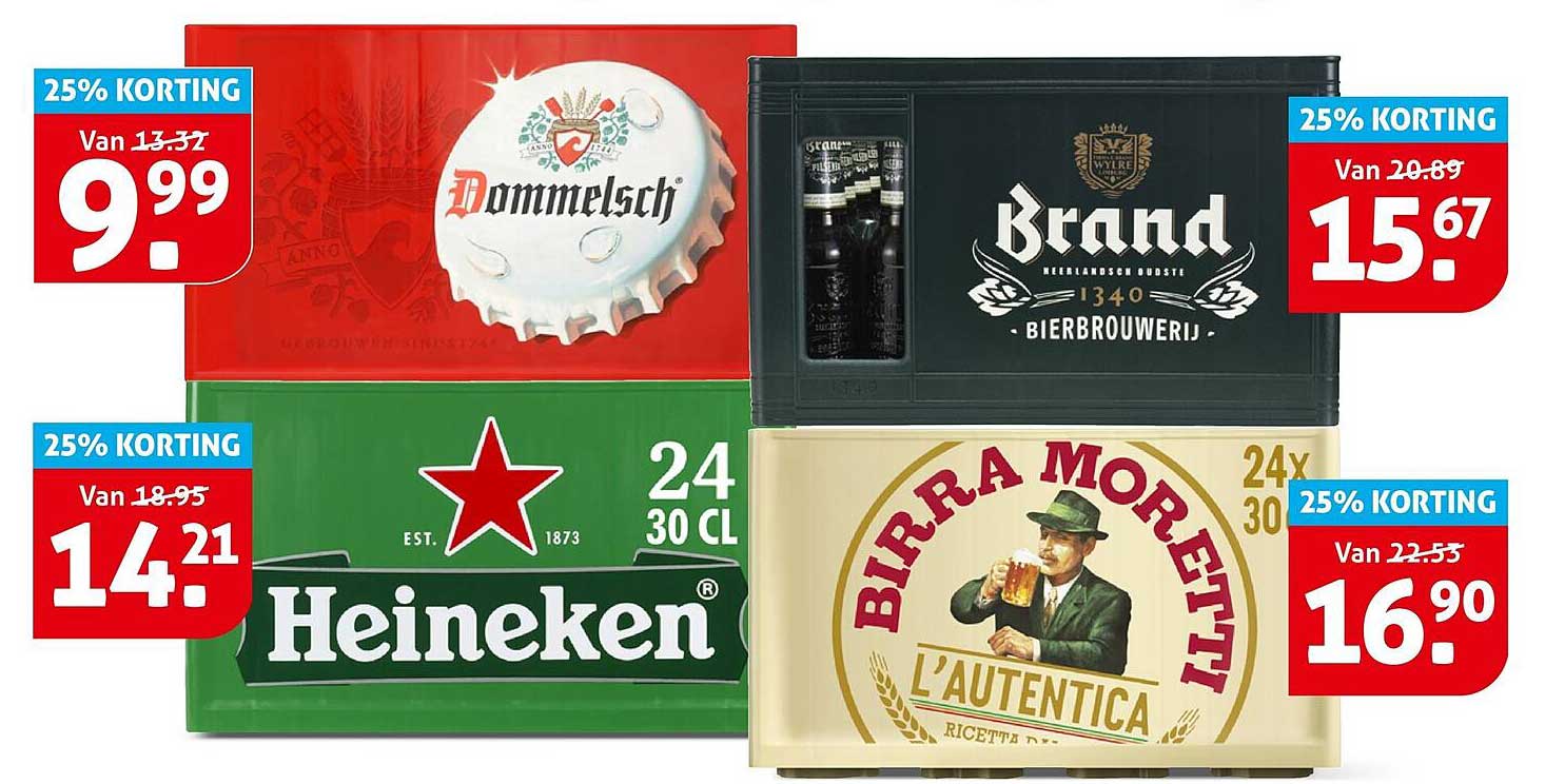 Dommelsch 24 x 30 cl 25% KORTING