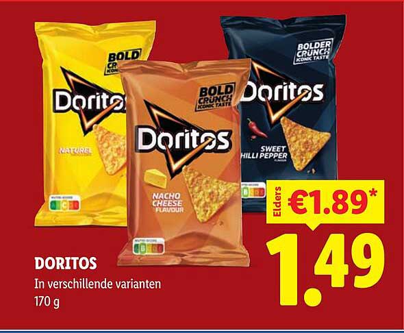 DORITOS In verschillende varianten 170 g
