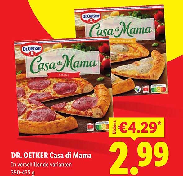 DR. OETKER Casa di Mama In verschillende varianten 390-435 g