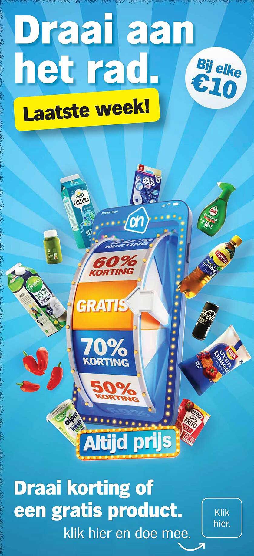 Draai aan het rad. Laatste week!