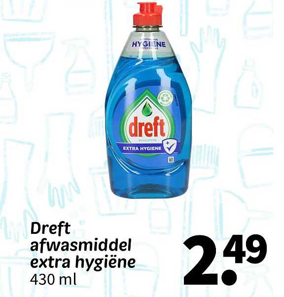 Dreft afwasmiddel extra hygiëne 430 ml