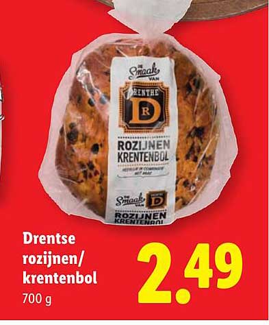 Drentse rozijnen/kren­tenbol 700 g