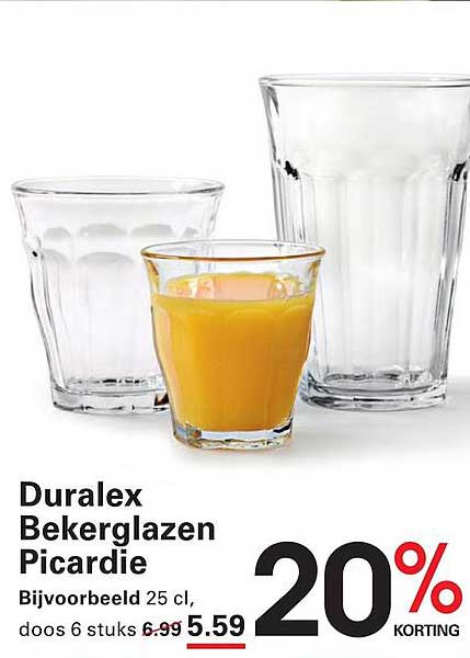 Duralex Bekerglazen Picardie
