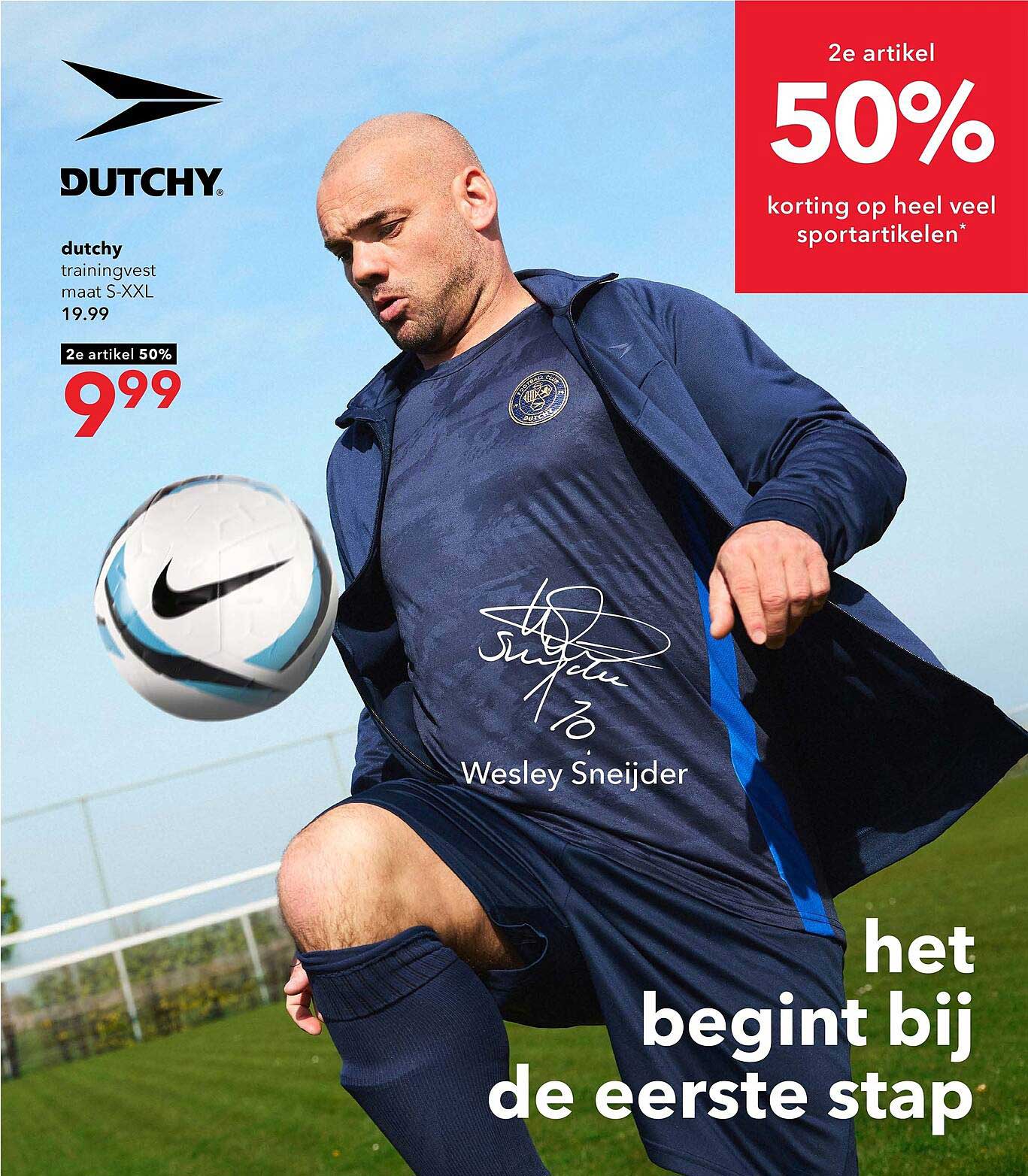 dutchy trainingvest maat S-XXL 2e artikel 50%