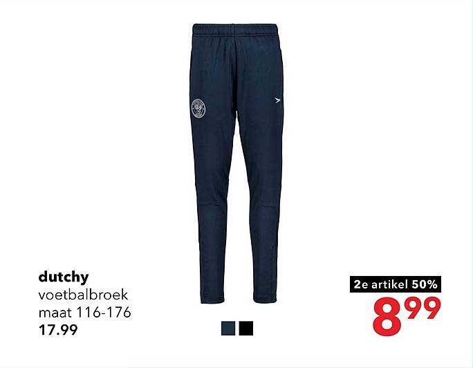 dutchy voetbalbroek maat 116-176 2e artikel 50%