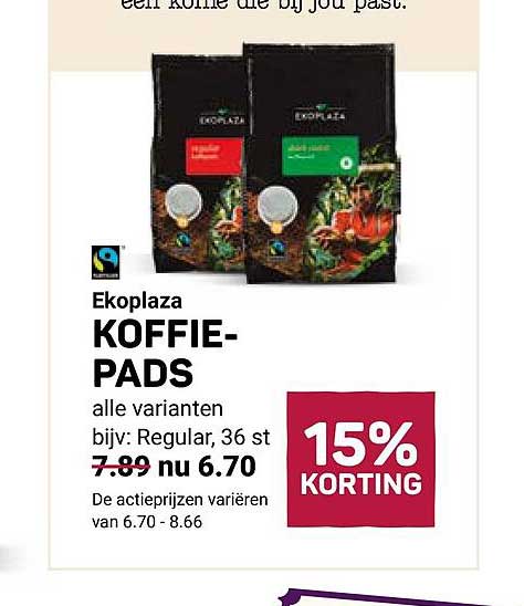 Ekoplaza KOFFIE-PADS alle varianten