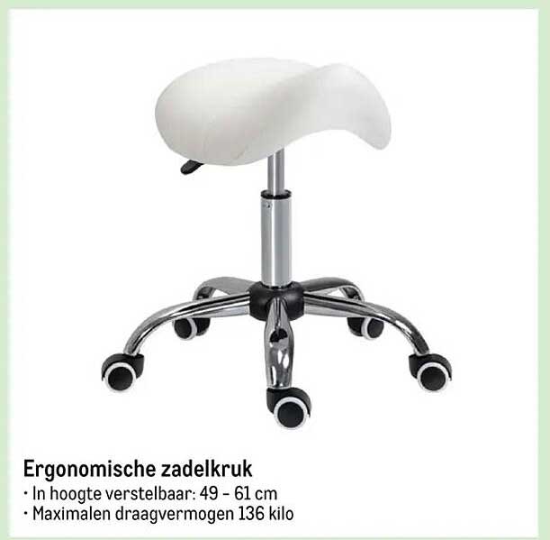 Ergonomische zadelkruk