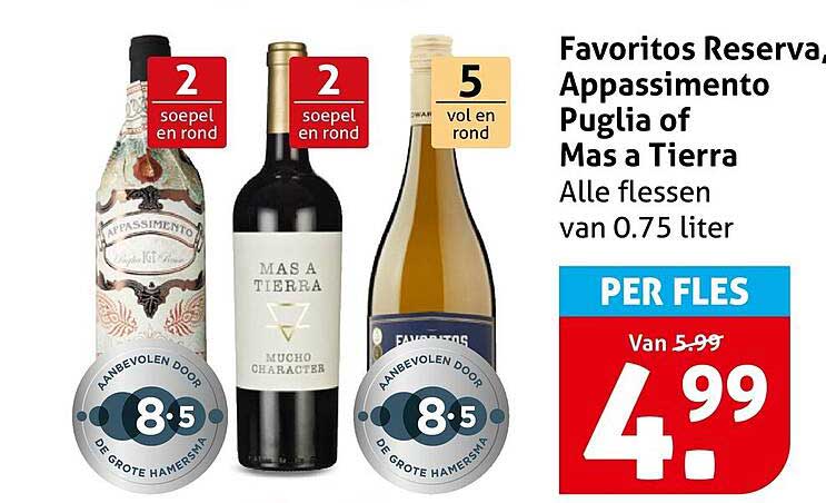 Favoritos Reserva, Appassimento Puglia of Mas a Tierra