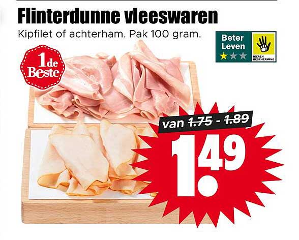 Flinterdunne vleeswaren