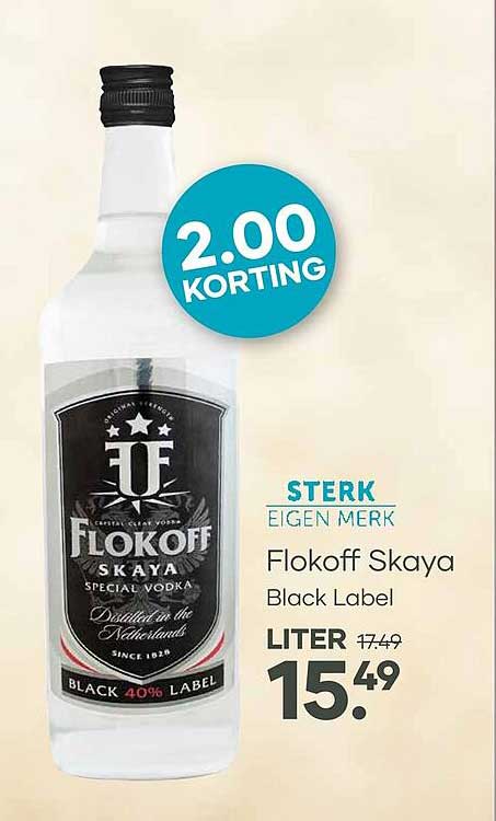 Flokoff Skaya Black Label 2.00 KORTING
