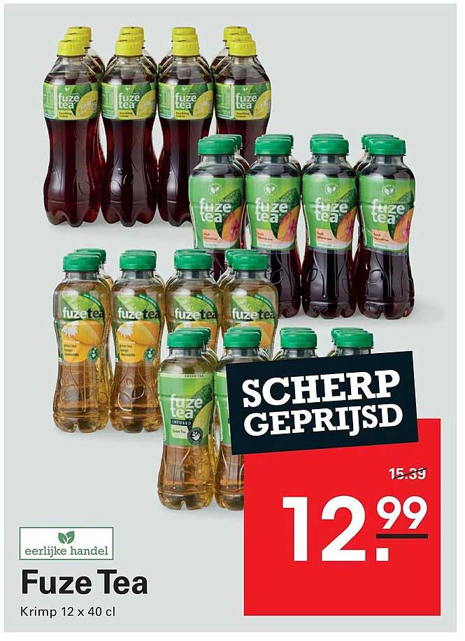 Fuze Tea Krimp 12 x 40 cl SCHERP GEPRIJSD