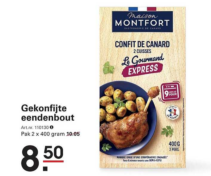 Gekonfijte eendenbout