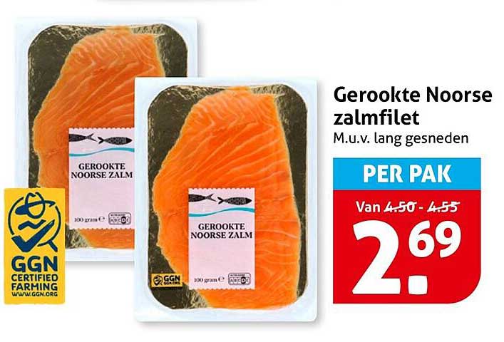 Gerookte Noorse zalmfilet