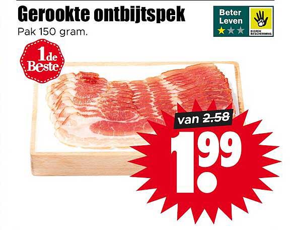 Gerookte ontbijtspek