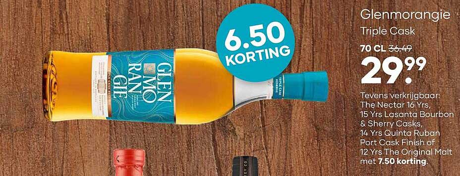 Glenmorangie Triple Cask 70 cl 6.50 KORTING