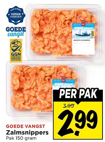 Goede vangst Zalmsnippers Pak 150 gram