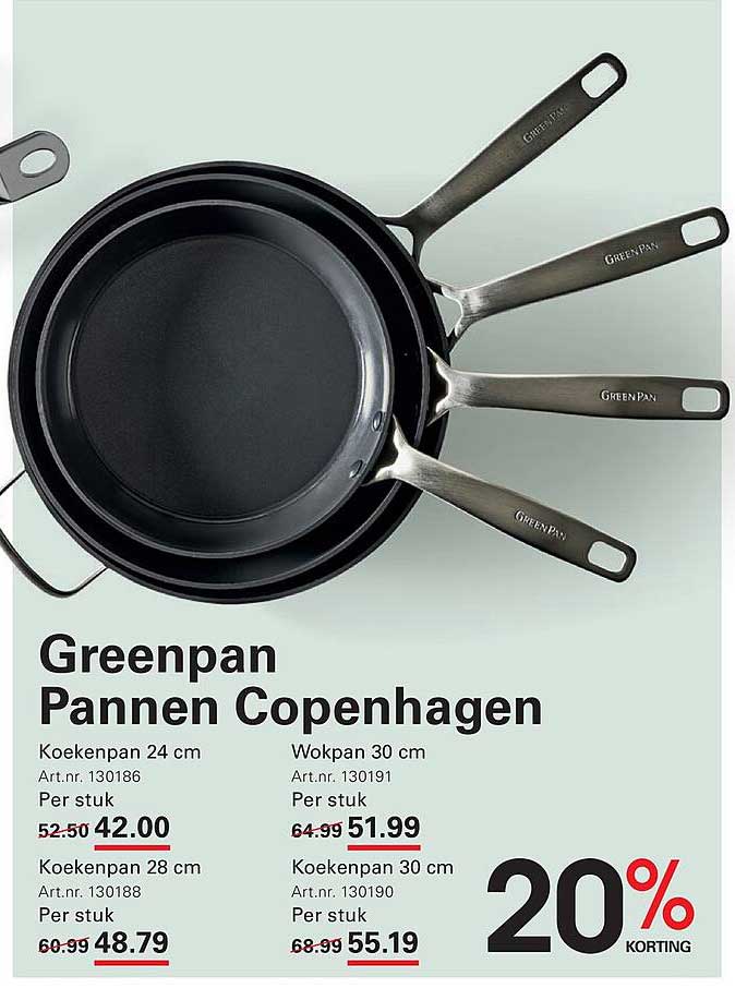 Greenpan Pannen Kopenhagen 20% korting