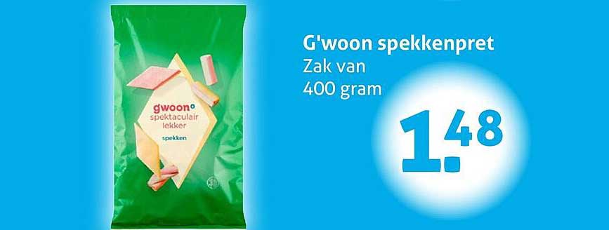 G'woon spekkenpret Zak van 400 gram