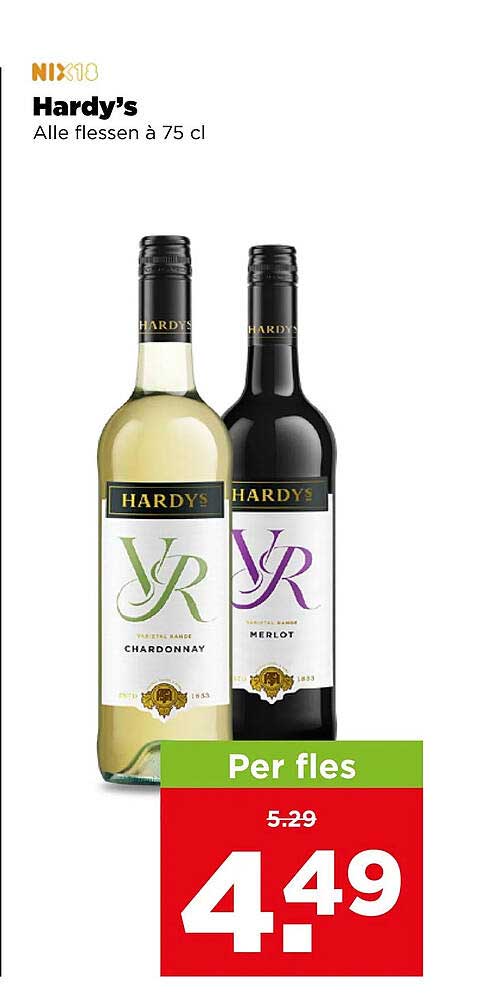 Hardy's Alle flessen a 75 cl