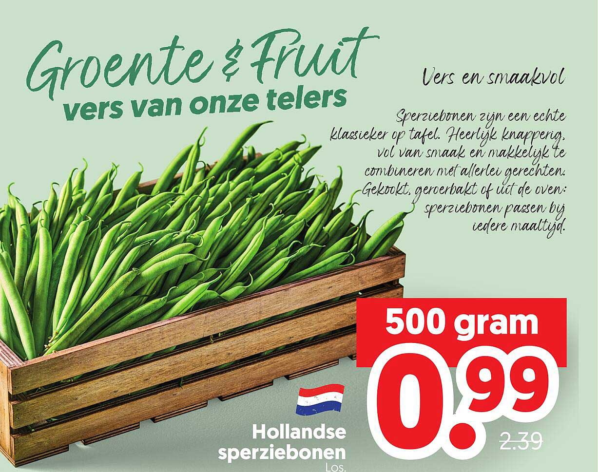 Hollandse sperziebonen 500 gram