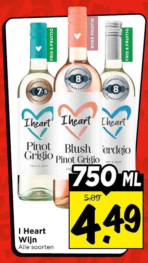 I Heart Wijn Alle soorten 750 ml