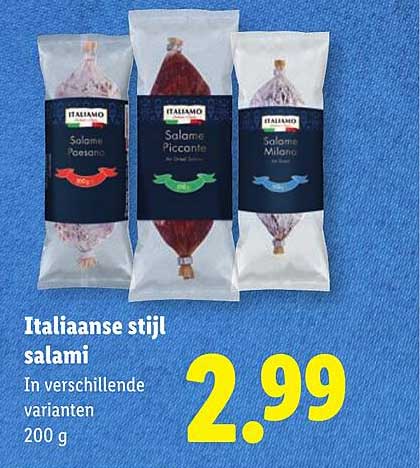 Italiaanse stijl salami