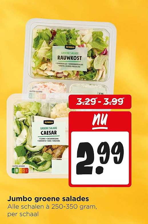 Jumbo groene salades