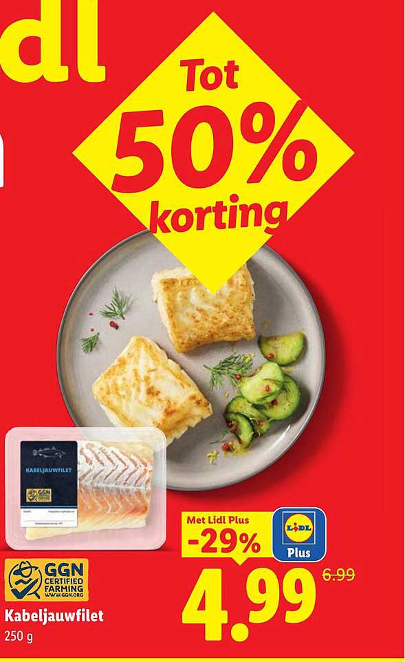 Kabeljauwfilet 250 g
