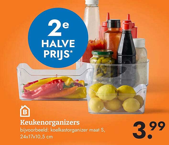 Keukenorganizers 2e halve prijs*
