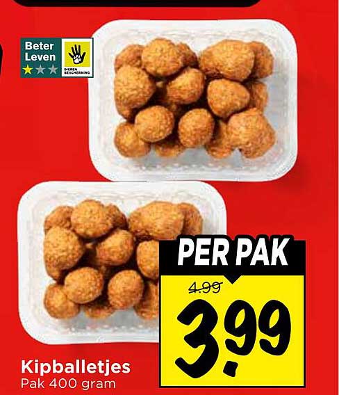 Kipballetjes Pak 400 gram