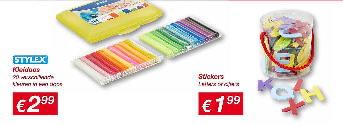 Kleidoos 20 verschillende kleuren in een doos