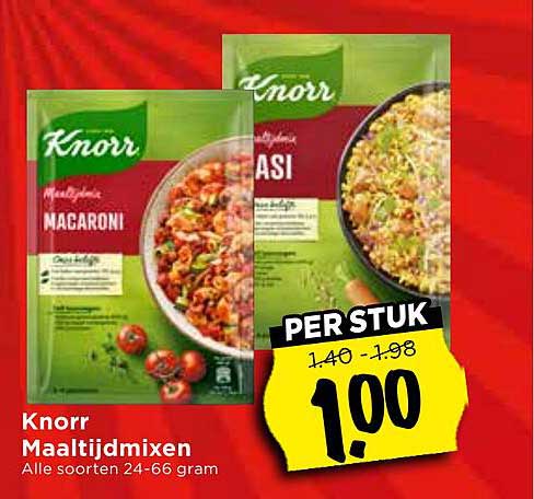 Knorr Maaltijdmixen Alle soorten 24-66 gram