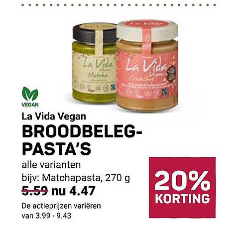 La Vida Vegan BROODBELEG-PASTA’S