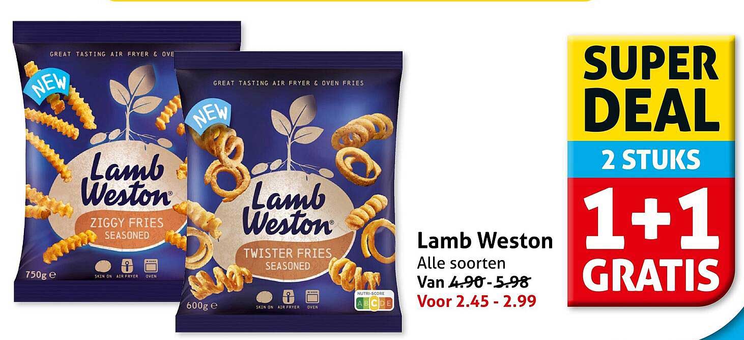 Lamb Weston Alle soorten 1+1 GRATIS