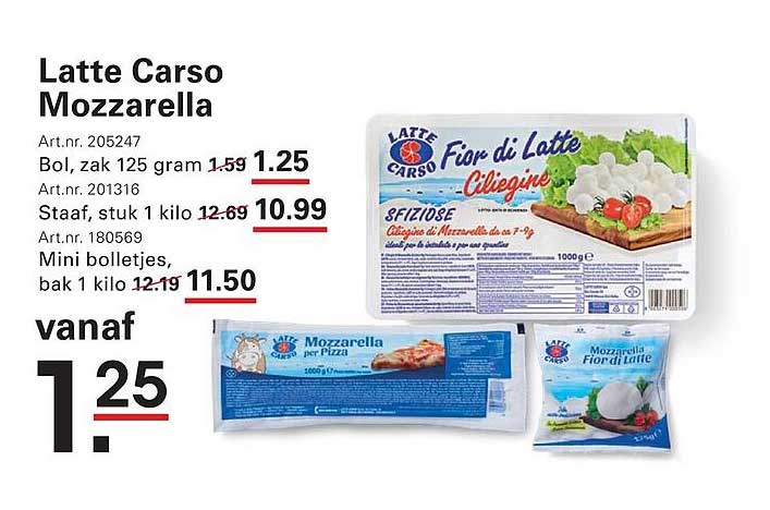 Latte Carso Mozzarella