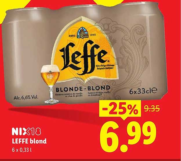 LEFFE blond -25%