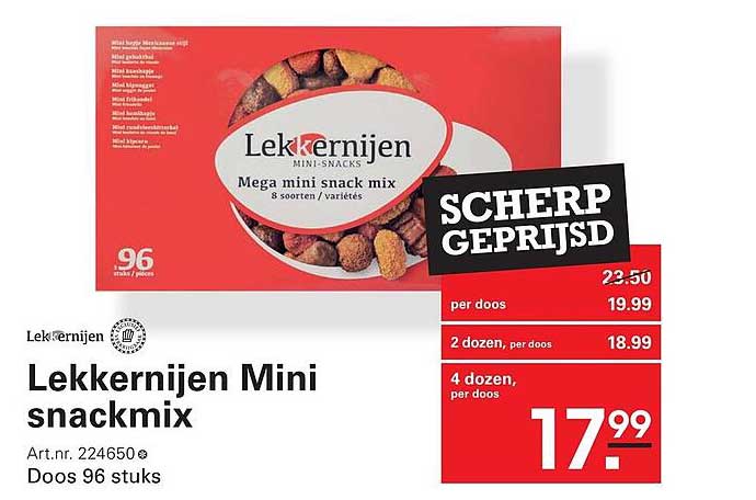 Lekkernijen Mini snackmix
