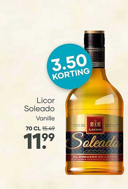 Licor Soleado Vanille