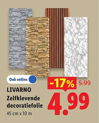 LIVARNO Zelfklevende decoratiefolie 45 cm x 10 m