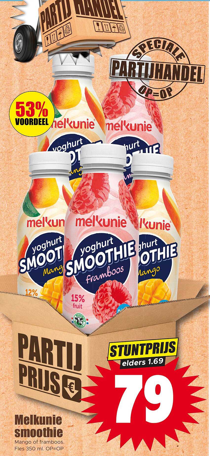 Melkunie smoothie Mango of framboos