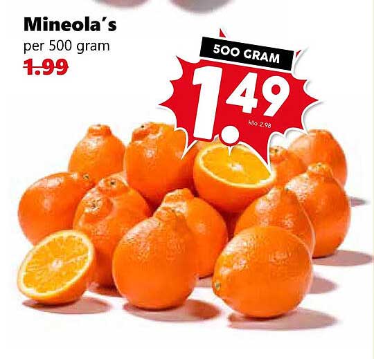 Mineola´s per 500 gram