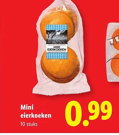 Mini eierkoeken 10 stuks