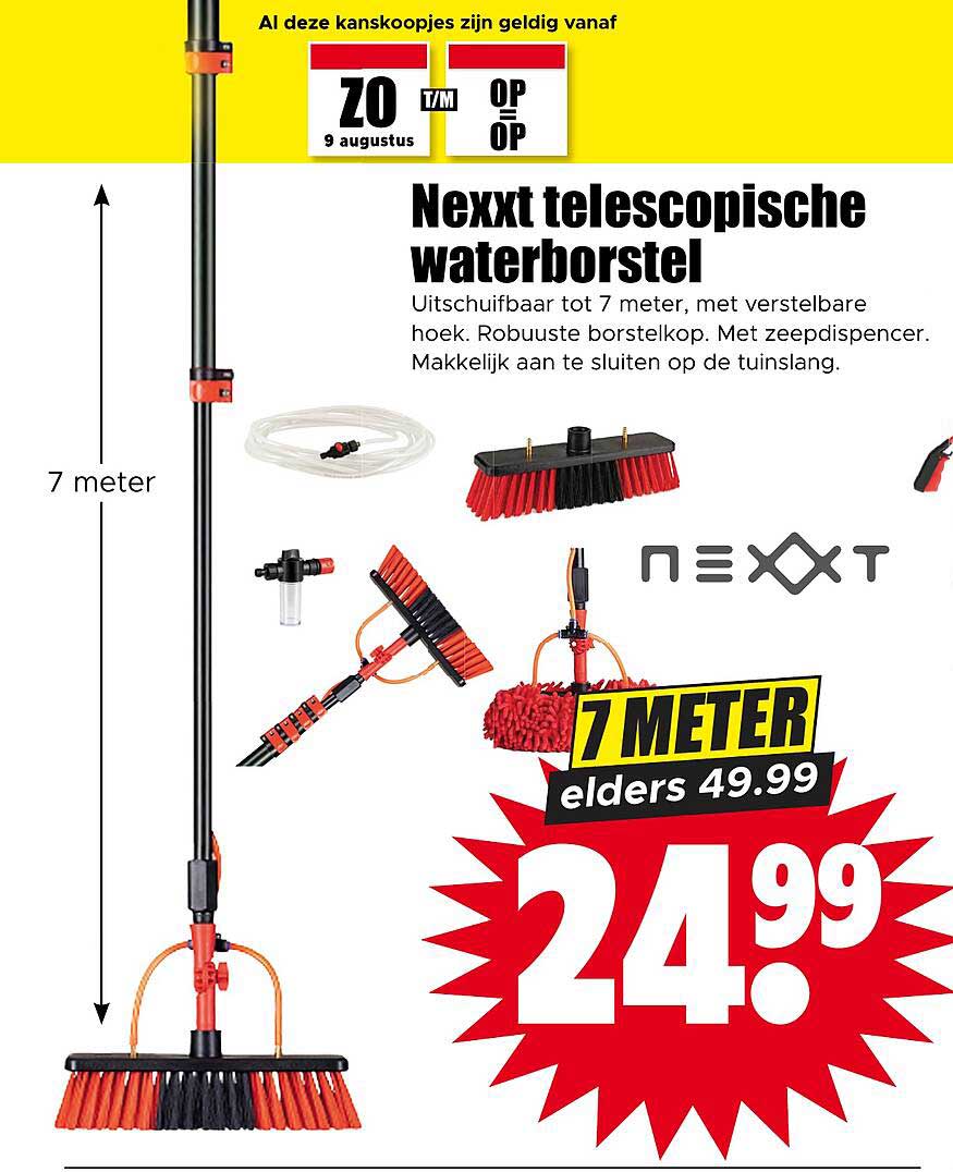 Next telescopische waterborstel