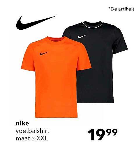 nike voetbalshirt maat S-XXL