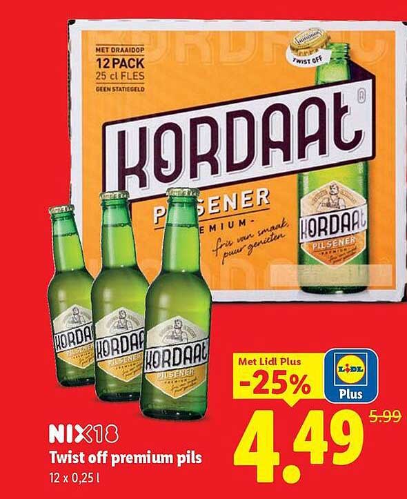NIX18 Twist off premium pils