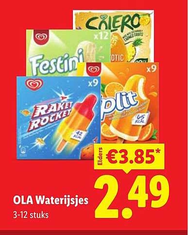 OLA Waterijsjes 3-12 stuks