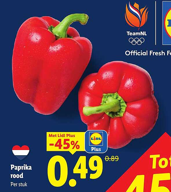 Paprika rood