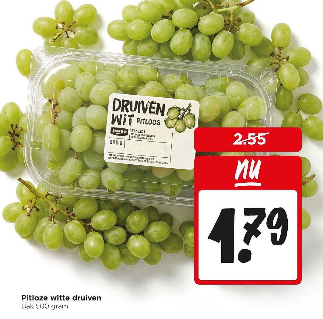 Pitloze witte druiven